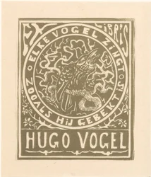 Ex libris van Hugo Vogel