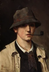 Zelfportret, ca. 1880 (olieverf op doek)