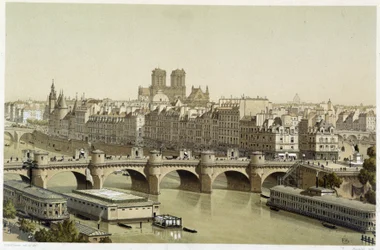 Île de la Cité en de Pont Neuf in Parijs