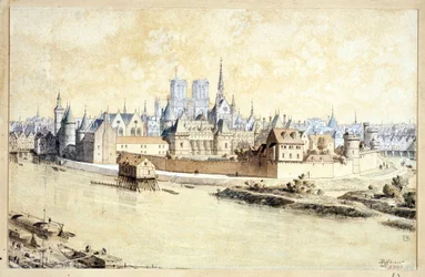 Het paleis en de stad in 1530 (compositie retrospectief)
