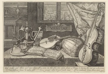Vanitasstilleven met muziekinstrumenten