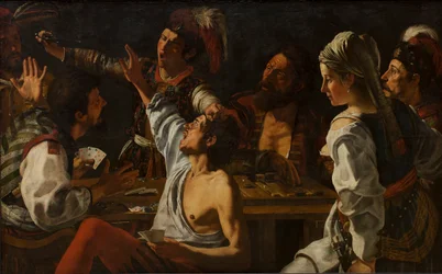 Kaart- en backgammonspelers. Ruzie over kaarten, ca. 1620-30