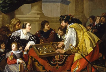 De backgammonspelers, 1634