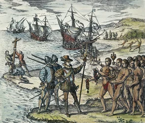 Columbus landt in Indië, 1594