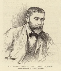 Meneer Alfred Parsons, nieuw gekozen ARA