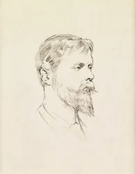 Portret van Sir Ernest Waterlow, een profiel