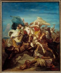 Slag van Arabische ruiters