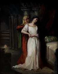 Desdemona trekt zich terug naar haar bed