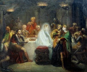 Het spectrum van Banco Illustratie voor William Shakespeare