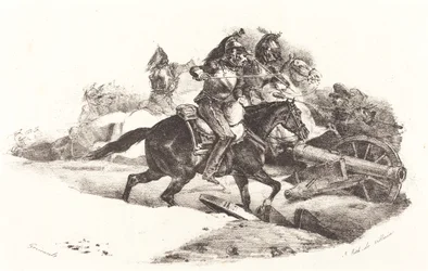 Cuirassiers aanvallend
