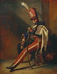 De trompettist van de Orleans-Huzaren