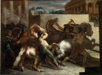 Vrije paardenrennen in Rome