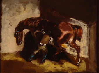 Géricault - Man die een paard verzorgt, 2007.035.128
