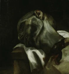 Hoofd van een Geguillotineerde Man