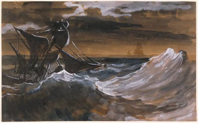 Zeilboot op zee