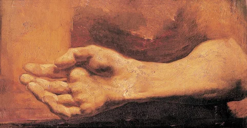 Studie van een hand en arm