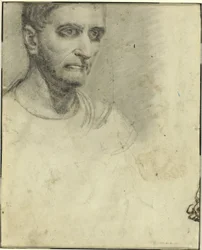 Studie van een man [verso]