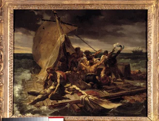 Het vlot van de Medusa Eerste schetsen