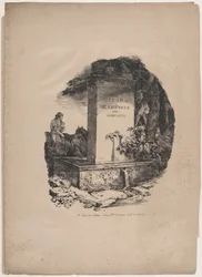 Waterbak, titelpagina van „Studies of Horses“ (Études de Chevaux)