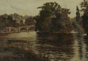 Richmond vanaf onder de brug