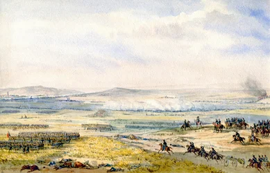 Slag bij Wagram, ca. 1850