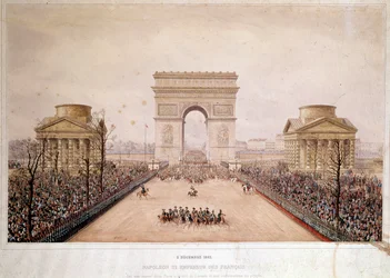 De Franse keizer Napoleon III kwam Parijs binnen op 2/12/1852