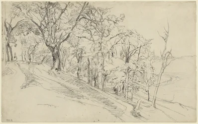 Bos in Boisrémond (recto); Huisje in een bos (verso)