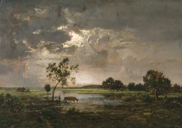 Landschap, ca. 1842 (olieverf op paneel)