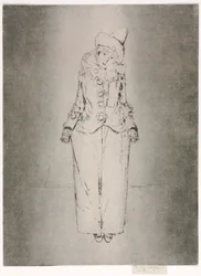 Pierrot en Pied, Portret van Lady A. C.