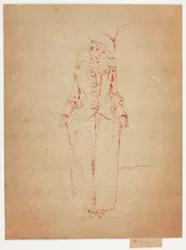 Pierrot en Pied, Portret van de Dame A. C.