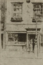 De kleine viswinkel, Chelsea Embankment