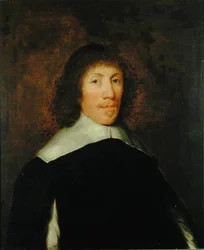 Portret van Ellis Woodrofe van Helperley, Derbyshire