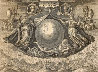 Allegorie van West-Indië of Amerika