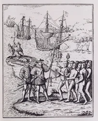 Columbus op Hispaniola, uit 