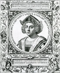 Portret van Christoffel Columbus (1451-1506) uit 