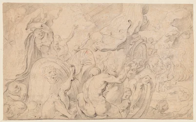De metgezellen van Odysseus openen de zak met winden