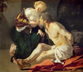 Romeinse liefdadigheid: Cimon en Pero (olieverf op doek)