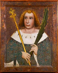 Sint Vitus, beschermer van het vee (tempera op hout)