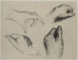 Studie van handen (recto)