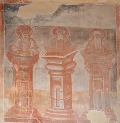 Heiligen Simeon Stylites de Oudere, Simeon Stylites de Jongere en Alypius de Stylite, 1378