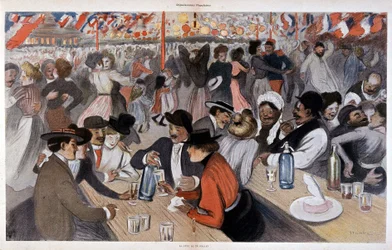 Het feest van 14 juli door Steinlen, n.d. v. 1902