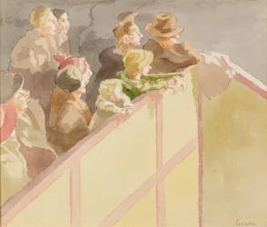 Publiek bij Islington Circus