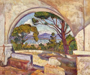 Saint Tropez, uitzicht vanaf de kapel St, c.1920