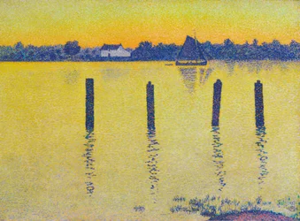 Zeilboot op de Schelde