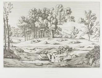 Uitzicht op een van de bronnen van de berg Pentéli