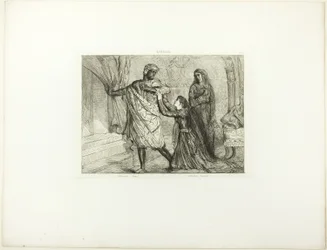 Weg!, plaat 7 (act 3, scène 4) uit Othello