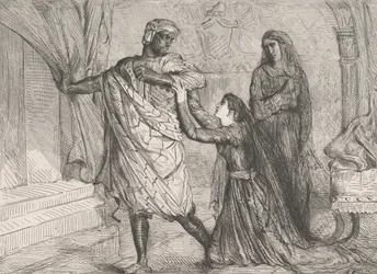 Weg!: plaat 7 uit Othello Act 3, Scene 4
