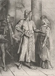 Eerlijke Iago, mijn Desdemona moet ik aan jou overlaten: plaat 4 uit Othello, geëtst 1844, herdrukt 1900