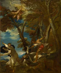 Het martelaarschap van de heilige Petrus (naar Titiaan)