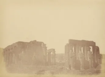 Overzicht van het Ramesseum